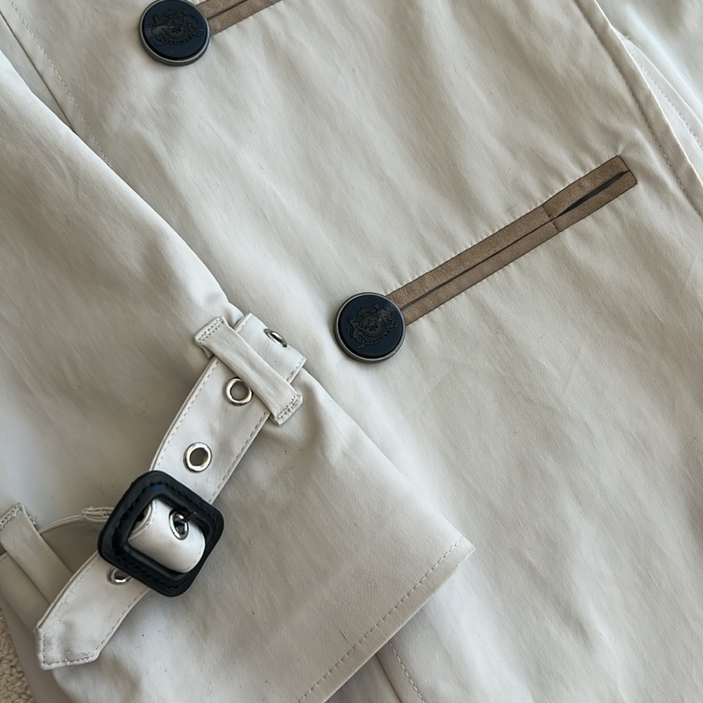 Mackage Malka Double Breasted Trench Coat Convertible Collar Hood! - Picture 5 of 11